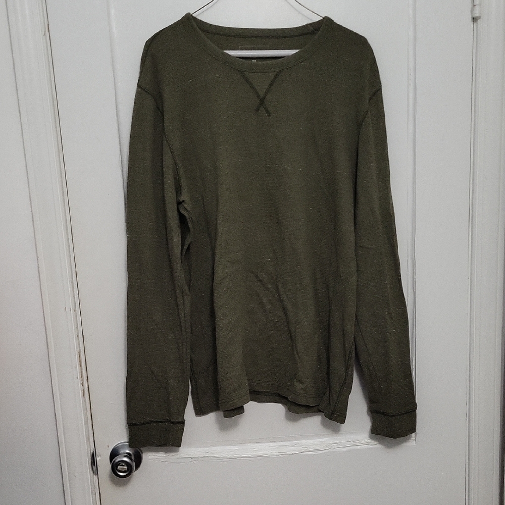 Sonoma Forest Green Ribbed Shirt